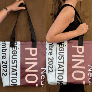 Sac cabas en bâche recyclée - Pinot Noir