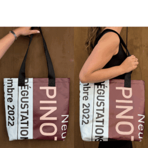 Sac cabas en bâche recyclée - Pinot Noir