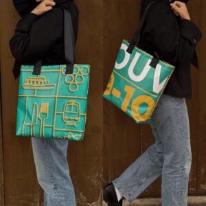 Sac cabas en bâche recyclée - Caves Ouvertes 2025