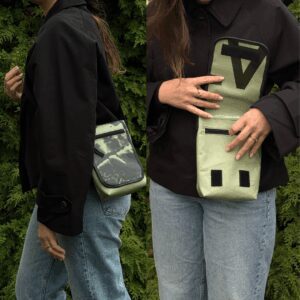 Sacoche Zip en bâche recyclée - Non Filtré
