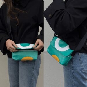 Sac crossbody en bâche recyclée - Caves Ouvertes 2025