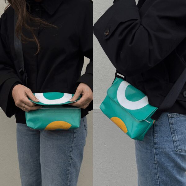 Sac crossbody en bâche recyclée - Caves Ouvertes 2025