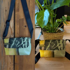 Sac crossbody en bâche recyclée - Non Filtré