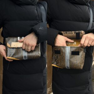 Sac crossbody en bâche recyclée - Marché du Terroir